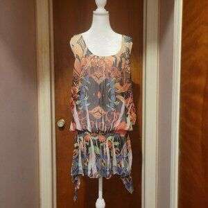 Muskbaby Ladies Sheer Colorful Sleeveless top